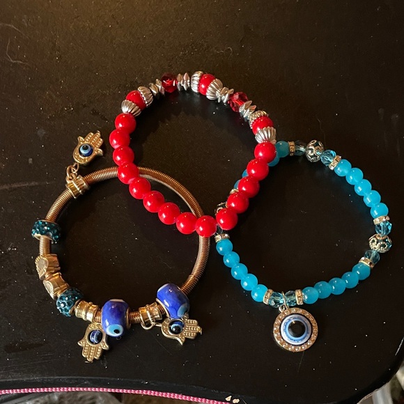 handcrafted Accessories - Trio of handcrafted Beaded Bracelets Set